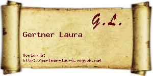 Gertner Laura névjegykártya